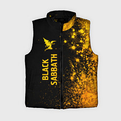 Женский жилет Black Sabbath - gold gradient: по-вертикали, цвет: 3D-черный