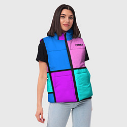 Женский жилет Firm аля 80-е, цвет: 3D-светло-серый — фото 2