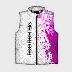 Женский жилет Foo Fighters rock legends: по-вертикали, цвет: 3D-черный