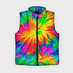 Женский жилет Тай-дай кислотные краски, цвет: 3D-светло-серый
