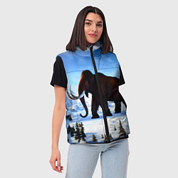 Женский жилет Мамонт ледникового периода, цвет: 3D-красный — фото 2