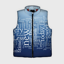 Женский жилет Мир словесных пазлов, цвет: 3D-красный