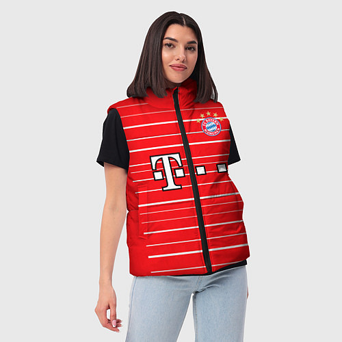 Женский жилет Лерой Сане Бавария Мюнхен форма 2223 домашняя / 3D-Красный – фото 3