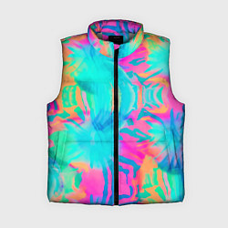 Женский жилет Кислотный тай-дай: паттерн