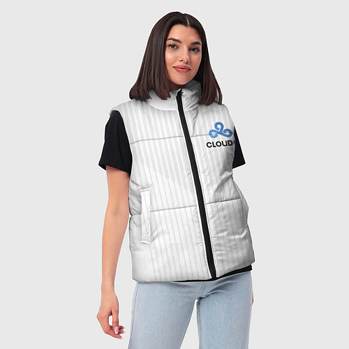 Женский жилет Cloud9 white / 3D-Черный – фото 3