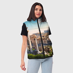 Женский жилет Руины Рима, цвет: 3D-красный — фото 2