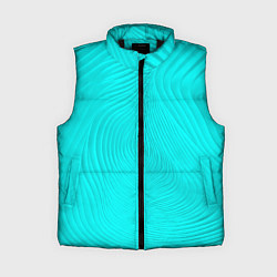 Женский жилет Фантазия морской волны, цвет: 3D-черный