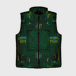 Женский жилет Зелёная электросхема