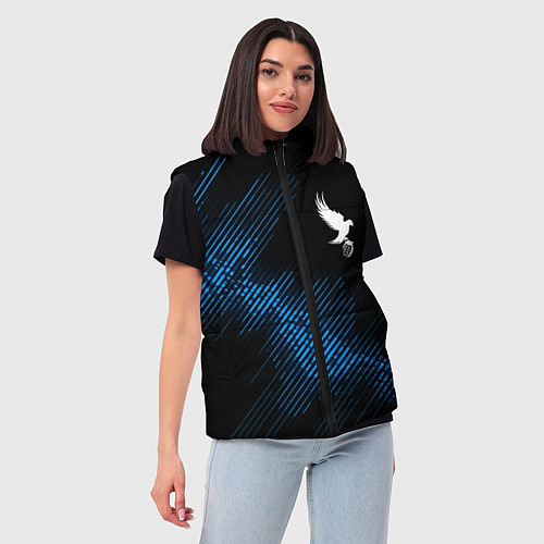 Женский жилет Hollywood Undead звуковая волна / 3D-Черный – фото 3