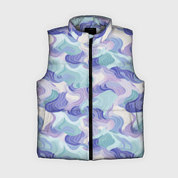 Женский жилет Абстрактные волны разноцветные