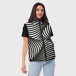 Женский жилет Оптическая иллюзия водоворот, цвет: 3D-светло-серый — фото 2