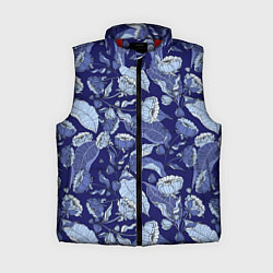 Женский жилет Цветочный принт рисунок, цвет: 3D-красный
