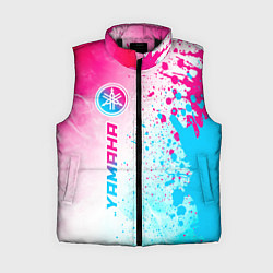 Женский жилет Yamaha neon gradient style: по-вертикали, цвет: 3D-черный