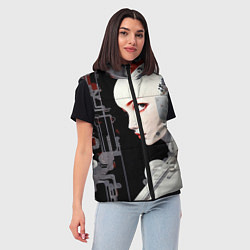 Женский жилет Девушка биоробот, цвет: 3D-светло-серый — фото 2