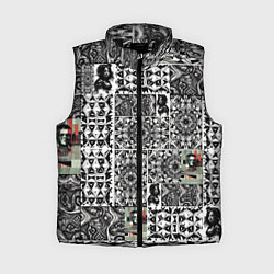 Женский жилет Орнамент древних цивилизаций, цвет: 3D-черный