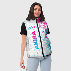 Женский жилет Akira neon gradient style: по-вертикали, цвет: 3D-черный — фото 2