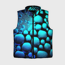 Женский жилет Объемные неоновые капли, цвет: 3D-светло-серый