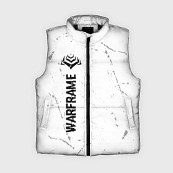 Женский жилет Warframe glitch на светлом фоне: по-вертикали, цвет: 3D-черный