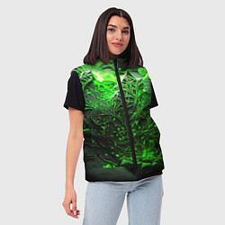 Женский жилет Зеленая кислота, цвет: 3D-светло-серый — фото 2