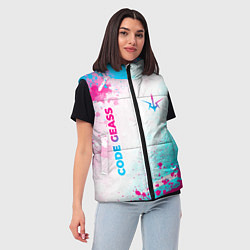 Женский жилет Code Geass neon gradient style: надпись, символ, цвет: 3D-черный — фото 2