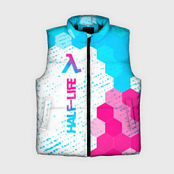 Женский жилет Half-Life neon gradient style: по-вертикали, цвет: 3D-черный