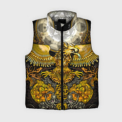 Женский жилет Золотой орёл - славянский орнамент, цвет: 3D-светло-серый