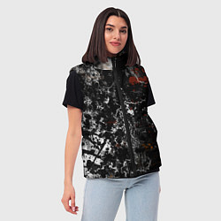 Женский жилет Граффити абстрактный рисунок, цвет: 3D-черный — фото 2