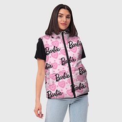 Женский жилет Логотип Барби и розовое кружево, цвет: 3D-светло-серый — фото 2