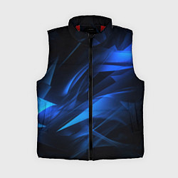 Женский жилет Black blue texture