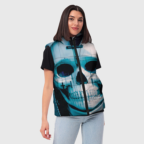 Женский жилет Проклятие монахини / 3D-Черный – фото 3