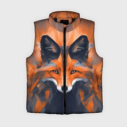 Женский жилет Нарисованная огненная лиса