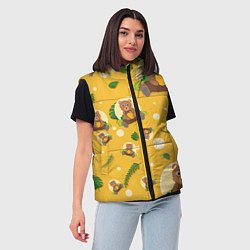 Женский жилет Мишка с ульем, цвет: 3D-светло-серый — фото 2