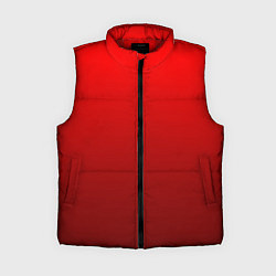 Женский жилет Градиент красный тёмный