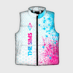 Женский жилет The Sims neon gradient style: по-вертикали, цвет: 3D-черный