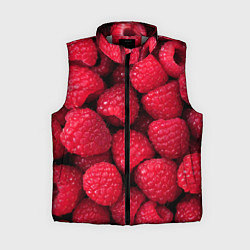 Женский жилет Малина - паттерн, цвет: 3D-светло-серый