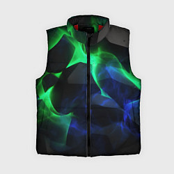 Женский жилет Неоновая лава из плит, цвет: 3D-красный