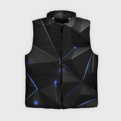 Женский жилет Black geometry texture