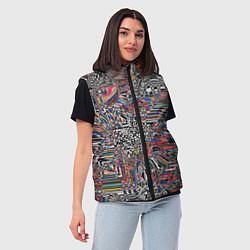 Женский жилет Абстракция Никалеона, цвет: 3D-красный — фото 2