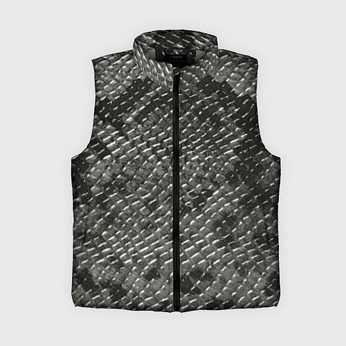 Женский жилет Кожа змеи - текстура / 3D-Светло-серый – фото 1