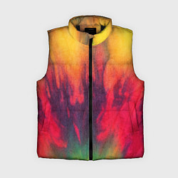 Женский жилет Огненный тай дай