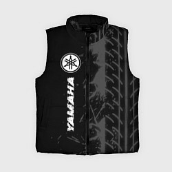 Женский жилет Yamaha speed на темном фоне со следами шин: по-вер, цвет: 3D-черный