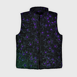 Женский жилет Звездные сети, цвет: 3D-черный