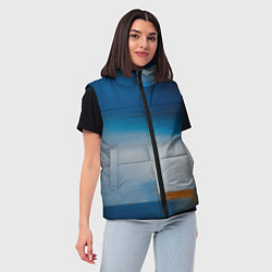 Женский жилет Синяя палитра, цвет: 3D-светло-серый — фото 2