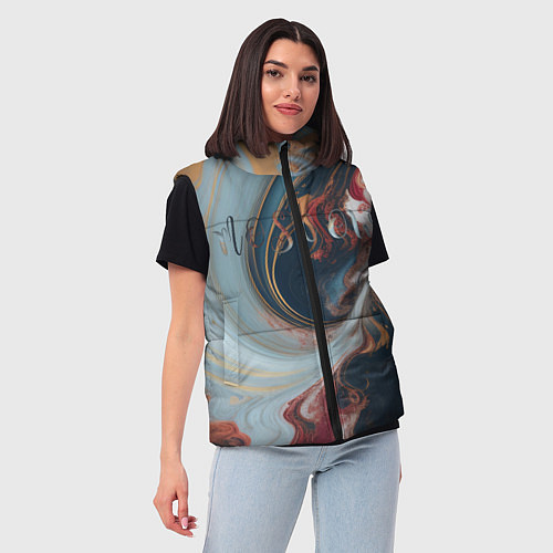 Женский жилет Москва палитра / 3D-Красный – фото 3