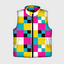 Женский жилет Геометрический ретро узор cmyk