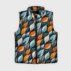 Женский жилет Узор из листьев поздняя осень