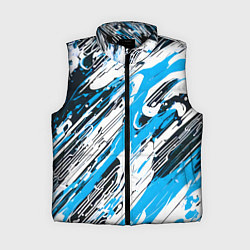 Женский жилет Спонтанные брызги голубые