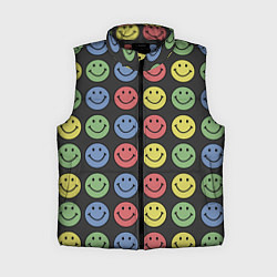Женский жилет Smiley, цвет: 3D-черный
