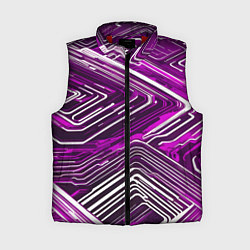 Женский жилет Кибер линии Розоовый-белый, цвет: 3D-красный