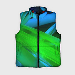 Женский жилет Blue green abstract